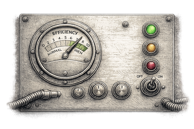 Efficiency control panel
