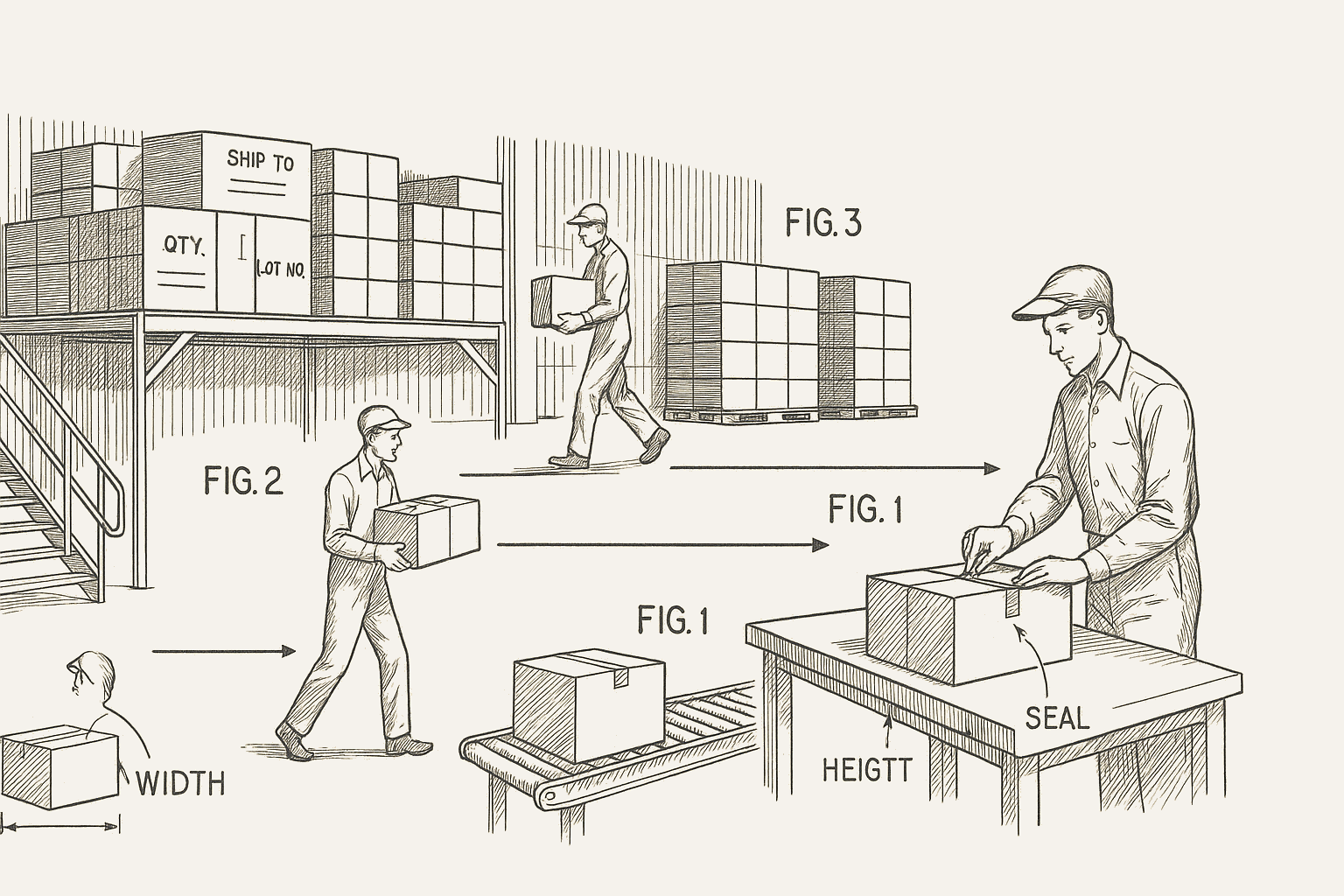 Diagram of a logistics operation