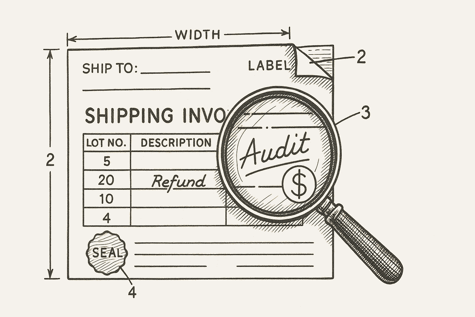 Diagram of carrier audit process