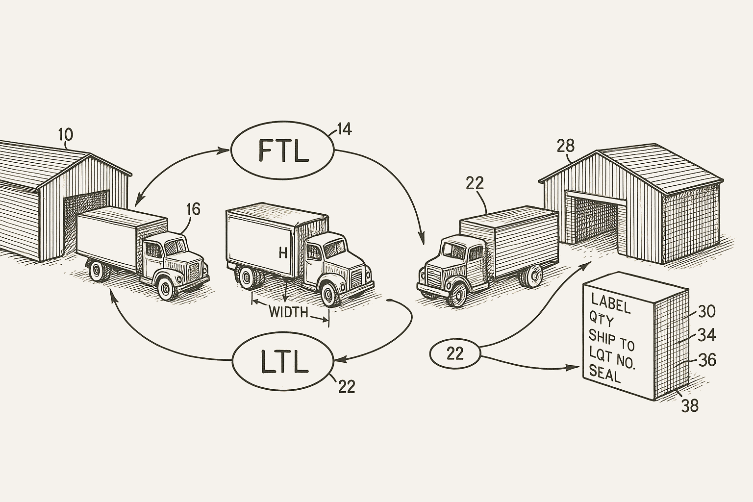 Freight management coordination diagram