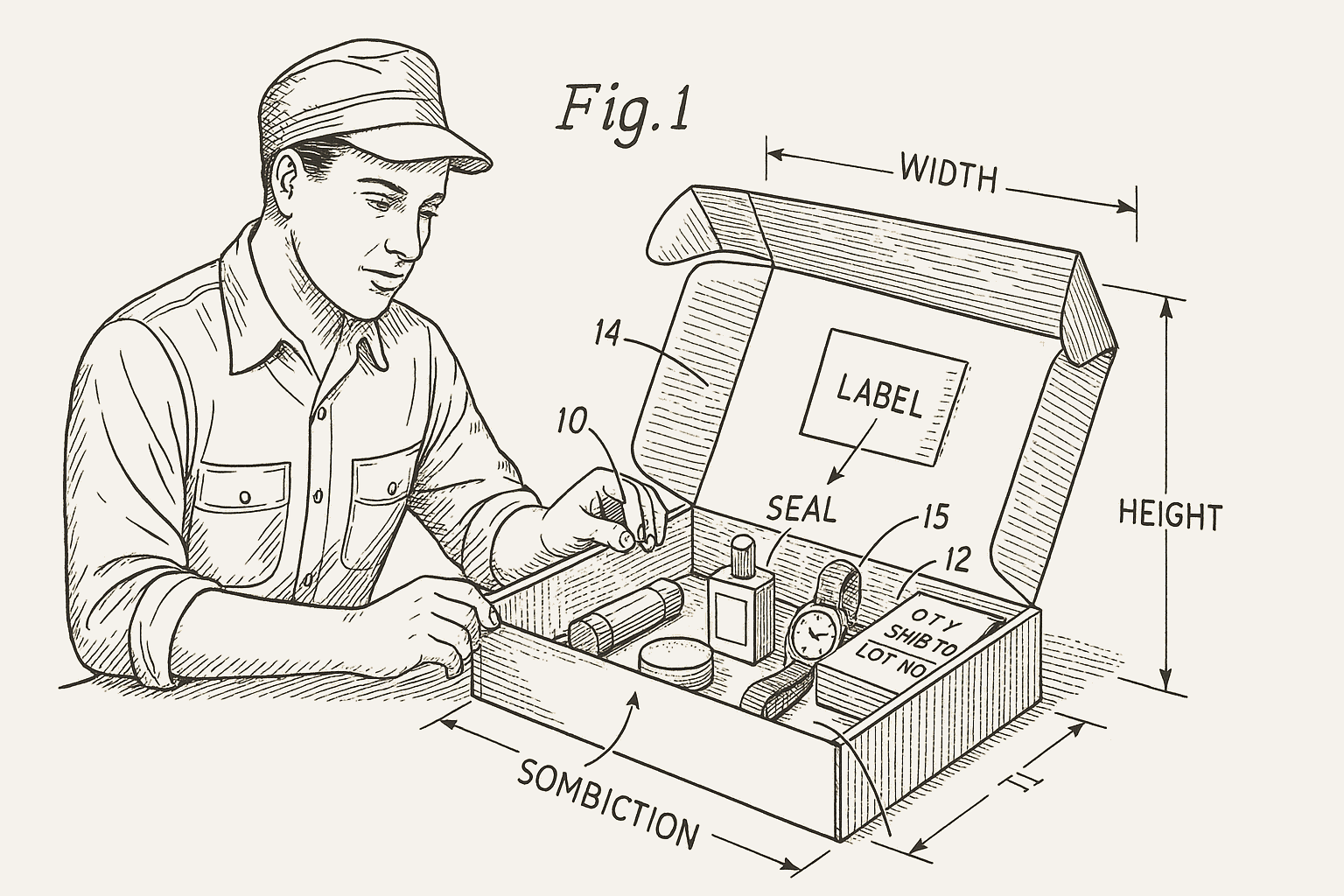Kitting and assembly process diagram
