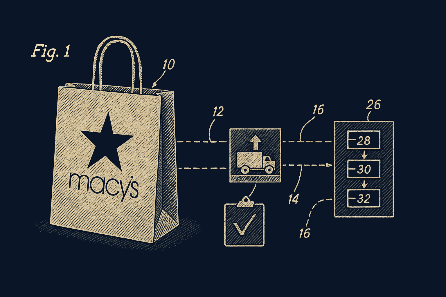 Macy's Vendor Compliance integration diagram