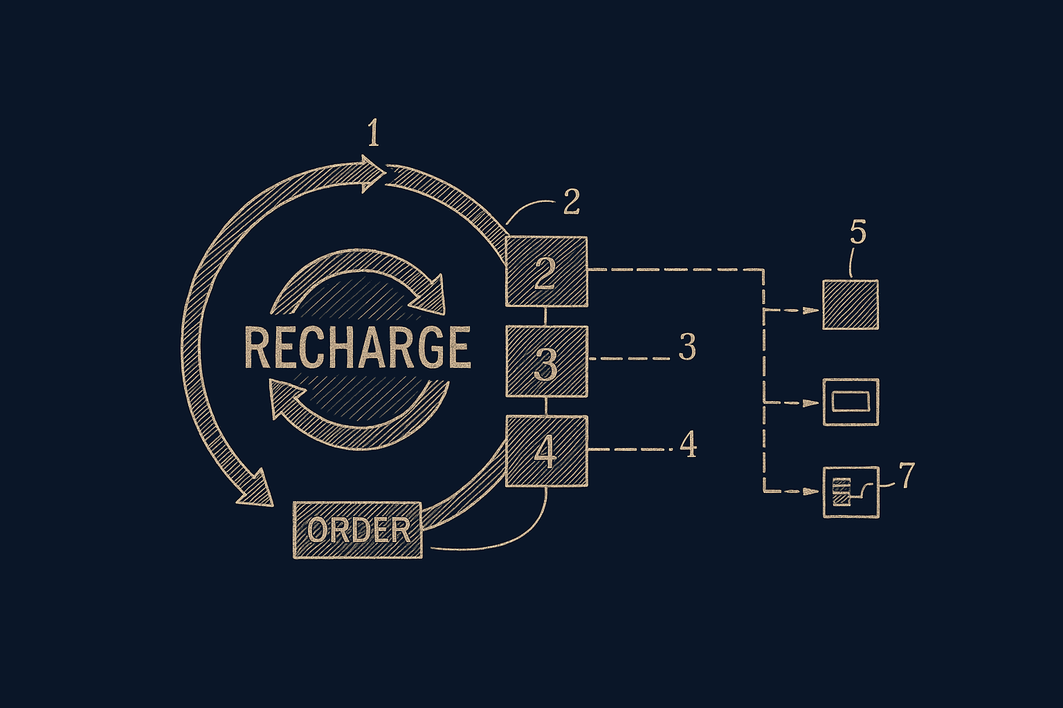 Recharge integration diagram
