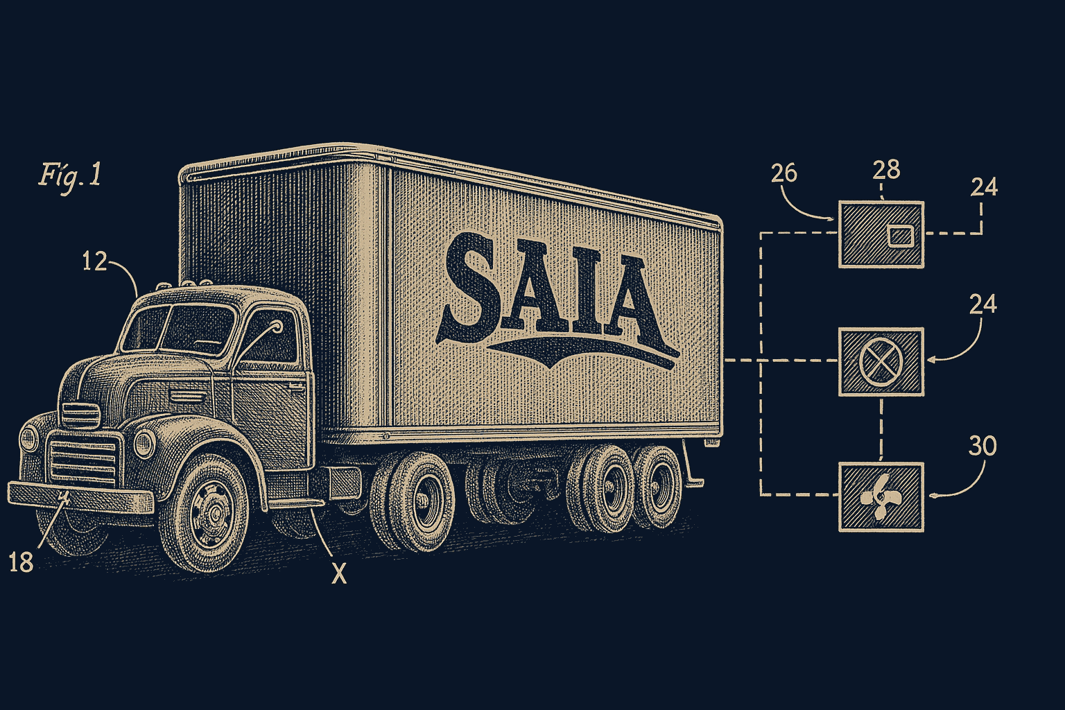 Saia freight partnership diagram