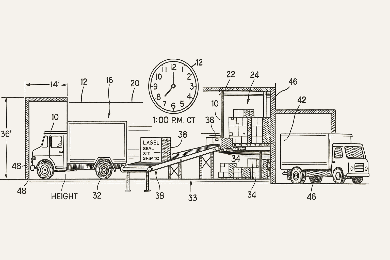 Logistics hub diagram