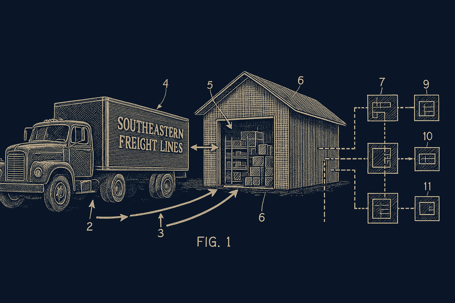 Southeastern Freight Lines integration diagram